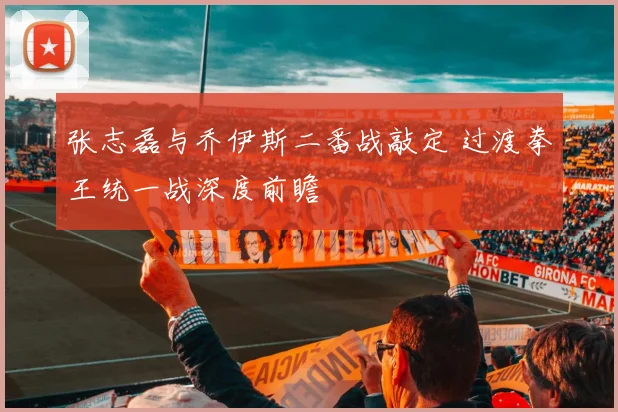 张志磊与乔伊斯二番战敲定 过渡拳王统一战深度前瞻